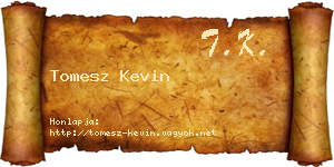 Tomesz Kevin névjegykártya